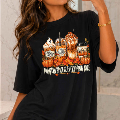 Pumpkin Spice & Everything Nice Fall T-Shirt