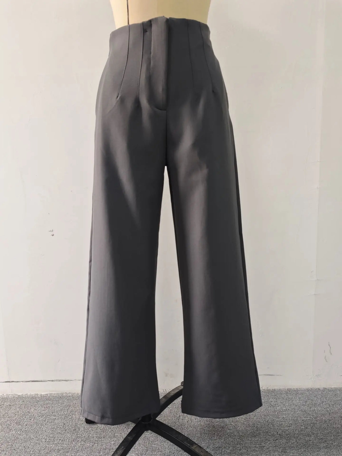 High-Waist Wide-Leg Dress Pants for Women – Tailored Office Trousers
