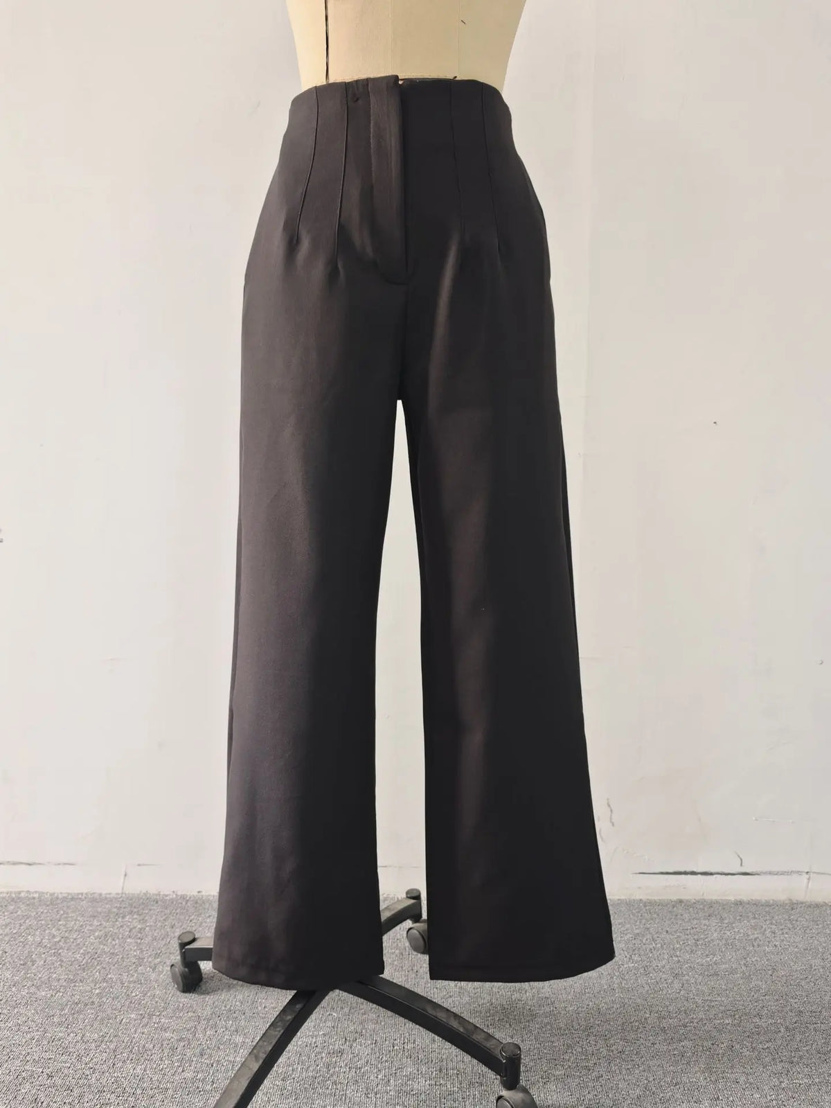 High-Waist Wide-Leg Dress Pants for Women – Tailored Office Trousers