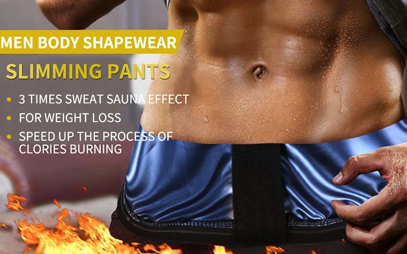Sauna Sweat Shorts for Women – High-Waist Tummy Control Workout Shaper with Hook Closure
