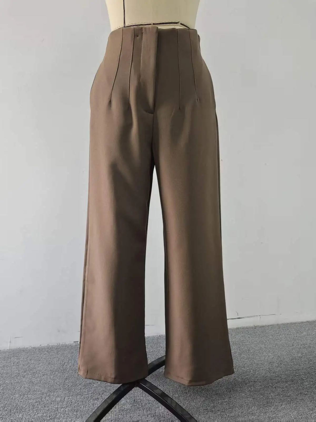 High-Waist Wide-Leg Dress Pants for Women – Tailored Office Trousers