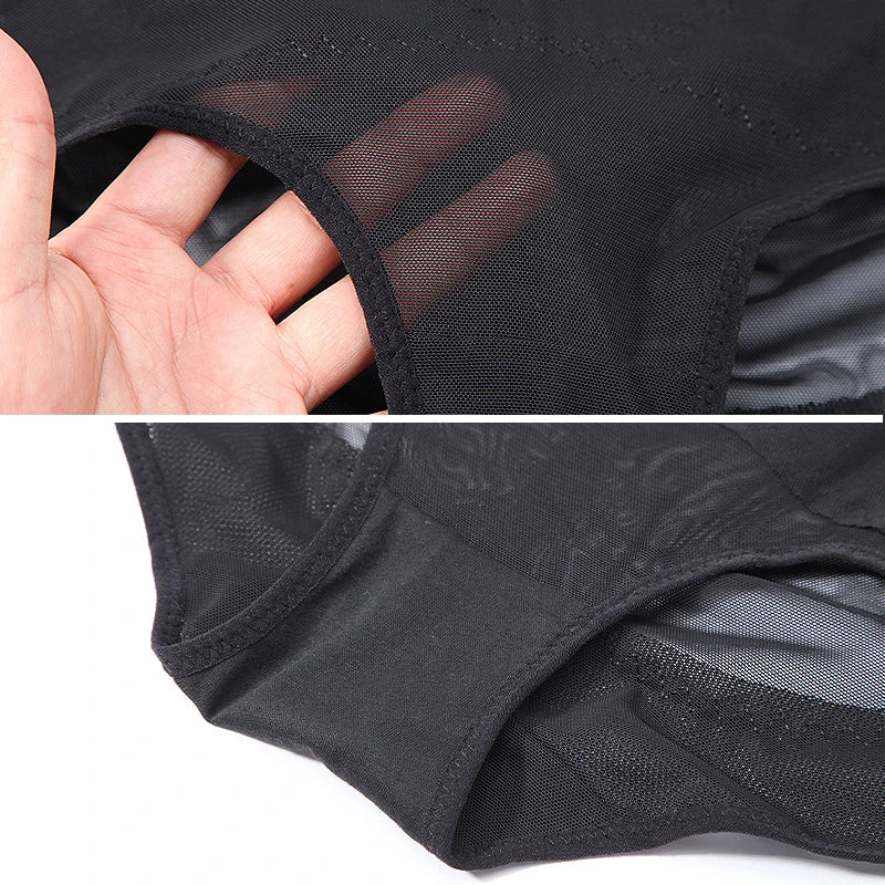 High-Waist Tummy Control Shapewear Briefs – Cross Compression Butt-Lifting Panties for Women