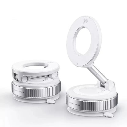 Magnetic Vacuum Phone Car Mount – 360° Rotatable Foldable Holder